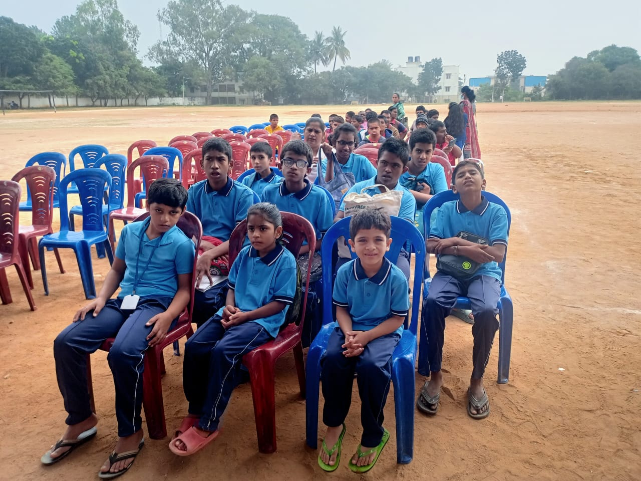 Students on the school ground